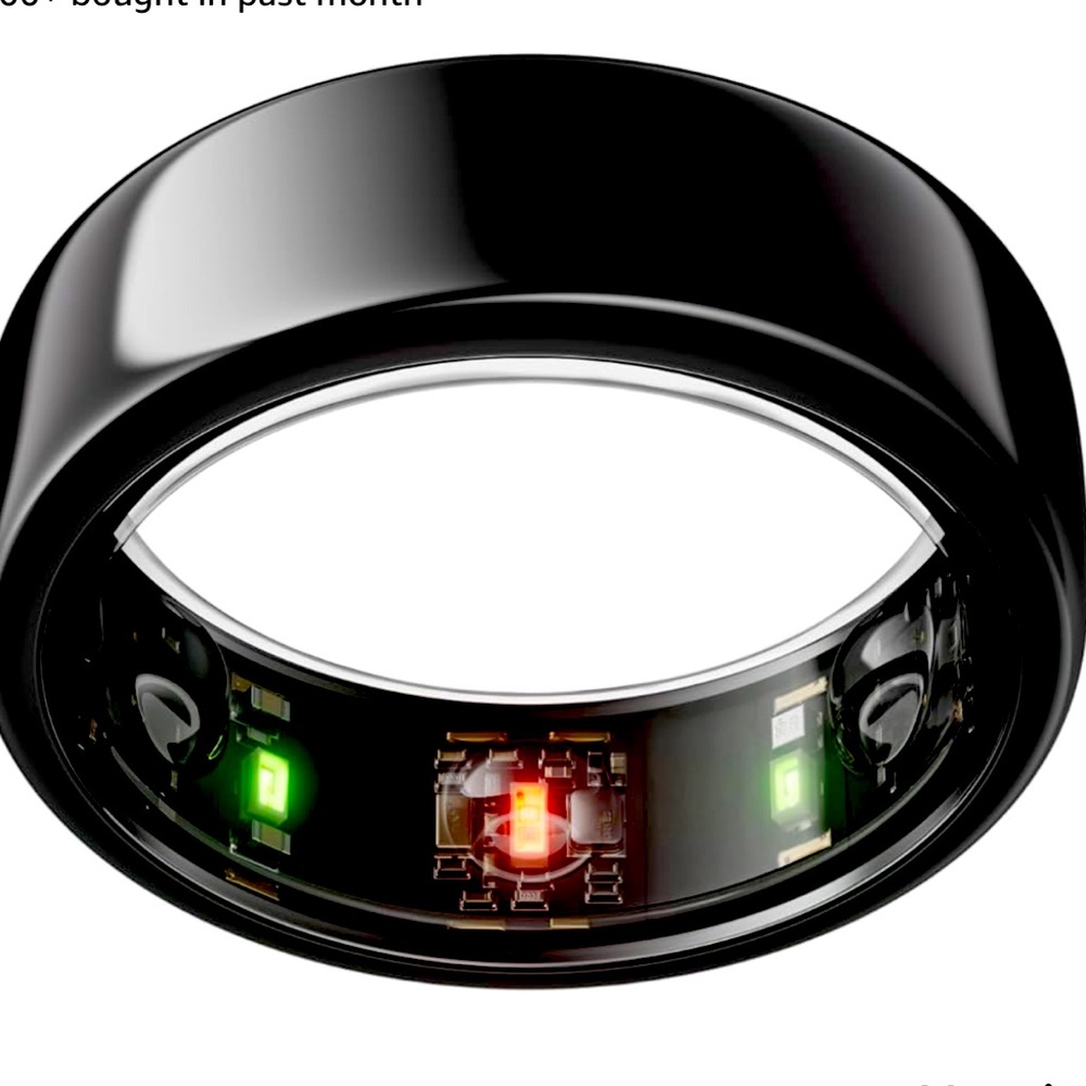 Oura Ring Gen3 Horizon - Black - Size 8 - Smart Ring